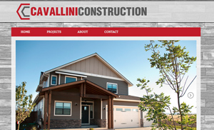 Cavallini Construction Website Design