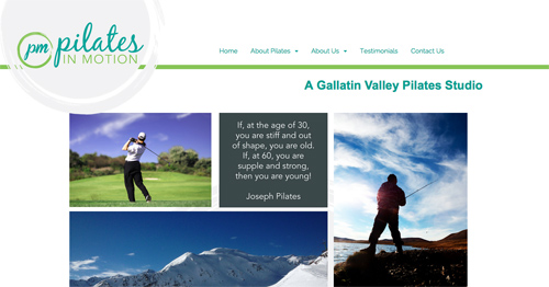 Web Design - Pilates in Motion