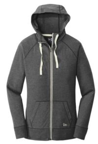 new era ladies cotton blend full zip hoodie