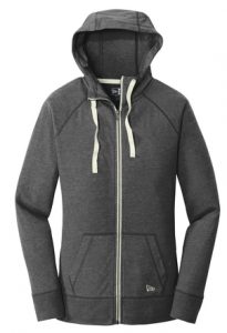 new era ladies cotton blend full zip hoodie