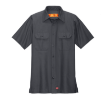 men's short sleeve industrial work shirt