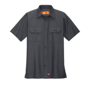 men's short sleeve industrial work shirt