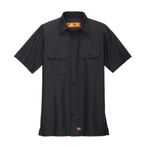 men's short sleeve industrial work shirt