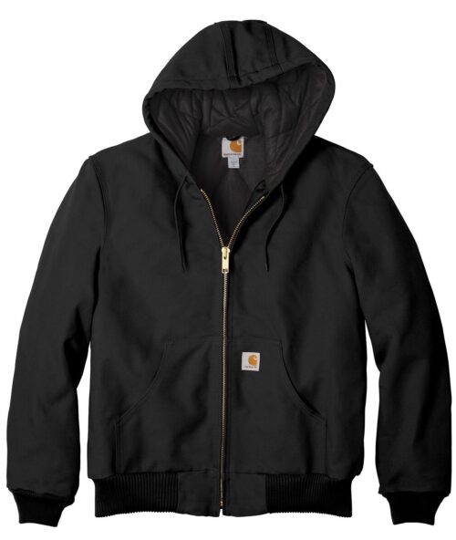 men's carhartt quilted flannel lined duck jacket