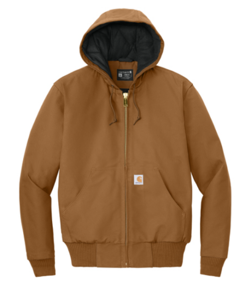 men's carhartt quilted duck jacket