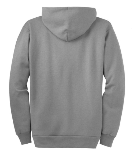 Port & Company men's tall fleece full zip hoodie
