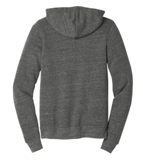 unisex triblend full zip hoodie