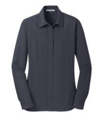 ladies professional long sleeve button up