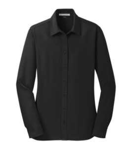 ladies professional long sleeve button up