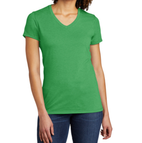 Allmade® Women’s Tri-Blend V-Neck Tee short sleeve