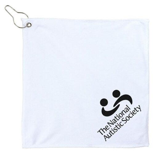 Microfiber Golf Towel with Metal Grommet and Clip - Image 4