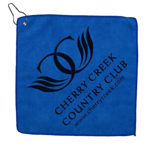 Microfiber Golf Towel with Metal Grommet and Clip - Image 5