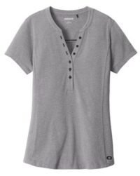 women's short sleeve henley