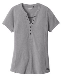 women's short sleeve henley