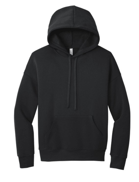 Bella + Canvas Felpa Con Cappuccio Unisex In Poly-Cotton Fleece - Comoda, Con Lacci, Vestibilità Morbida, 3700
