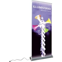 Illumistand Double Sided Light Up Retractable Banner Stand