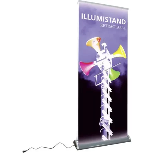 Illumistand Double Sided Light Up Retractable Banner Stand