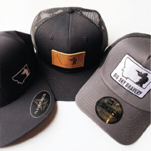 Big Sky Bravery - Custom Branded Leather Patch and Embroidered Hats