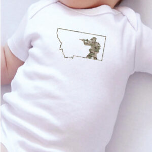 Big Sky Bravery - Custom Branded Infant Onesie, Full-Color Screen-Printing