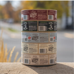 Wildrye Distilling - Custom Branded Premium Liquor Labels, Custom Die Cut