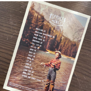Spruce & Honey - Custom Postcard Menu Design & Printing