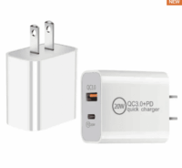 Dual Port USB C&A Wall Charger Block