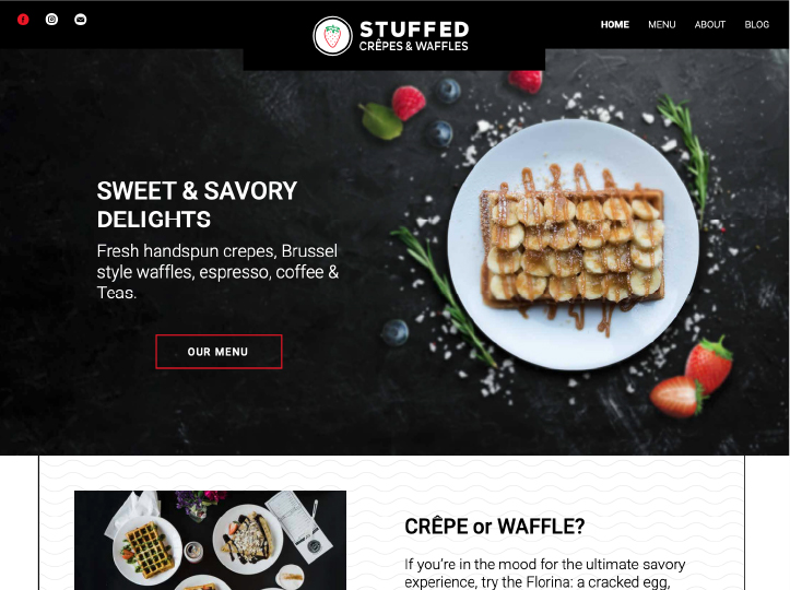 Stuffed Crepes & Waffles